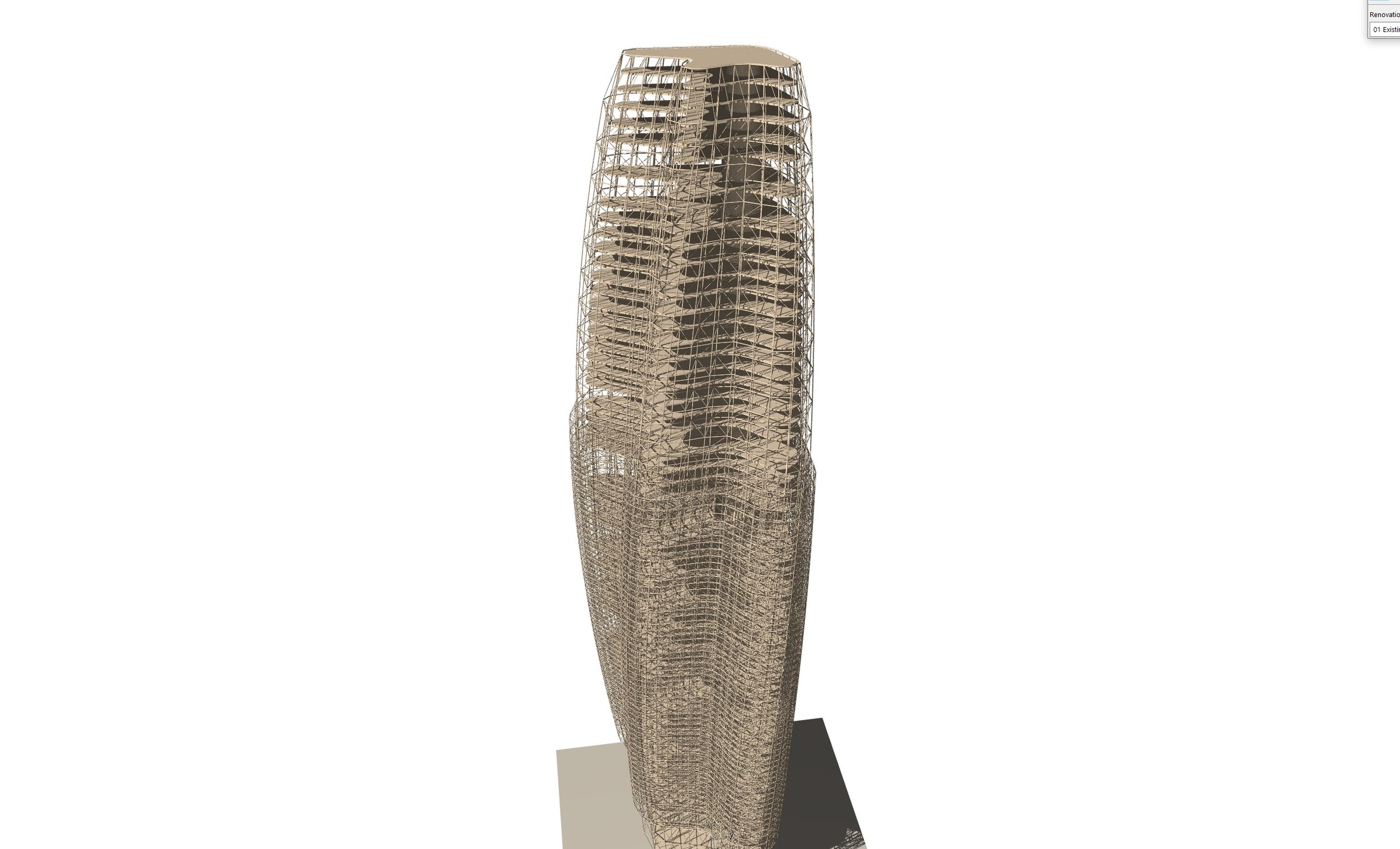 Off-Grid Skyscraper — facade detail